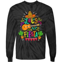 Lets Fiesta Cinco De Mayo Mexican Guitar Cactus Tie-Dye Long Sleeve Shirt