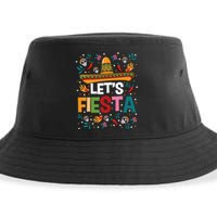 LetS Fiesta Cinco De Mayo Mexican Theme Party Guitar Lover Sustainable Bucket Hat