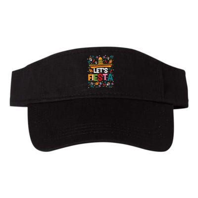 LetS Fiesta Cinco De Mayo Mexican Theme Party Guitar Lover Valucap Bio-Washed Visor