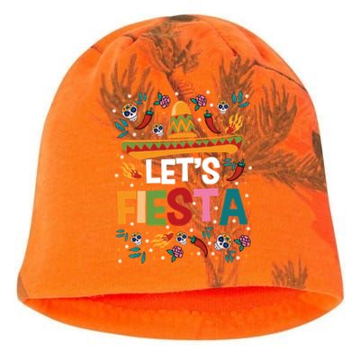 LetS Fiesta Cinco De Mayo Mexican Theme Party Guitar Lover Kati - Camo Knit Beanie