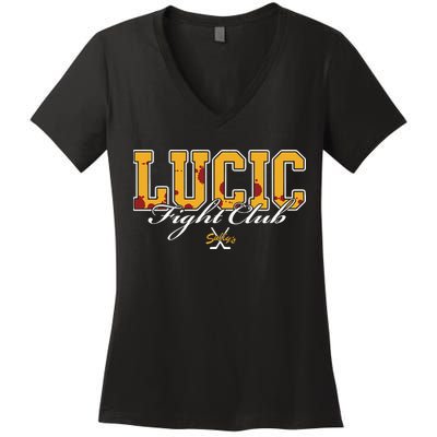 Lucic Fight Club 15th Anniversary Women's V-Neck T-Shirt