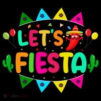 Let's Fiesta Cinco De Mayo Gift Drawstring Bag