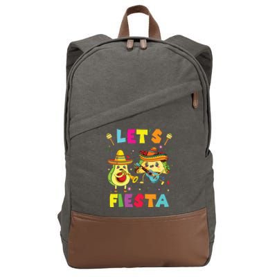 Lets Fiesta Cute Funny Cotton Canvas Backpack