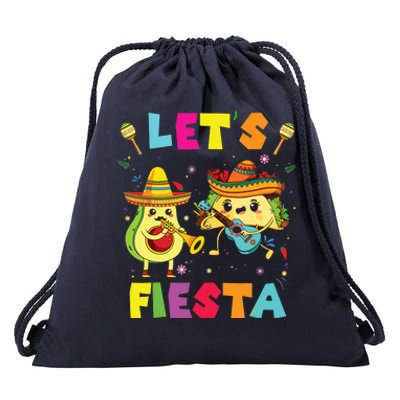 Lets Fiesta Cute Funny Drawstring Bag