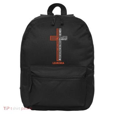 Leukemia Fight Cancer Ribbon 16 in Basic Backpack