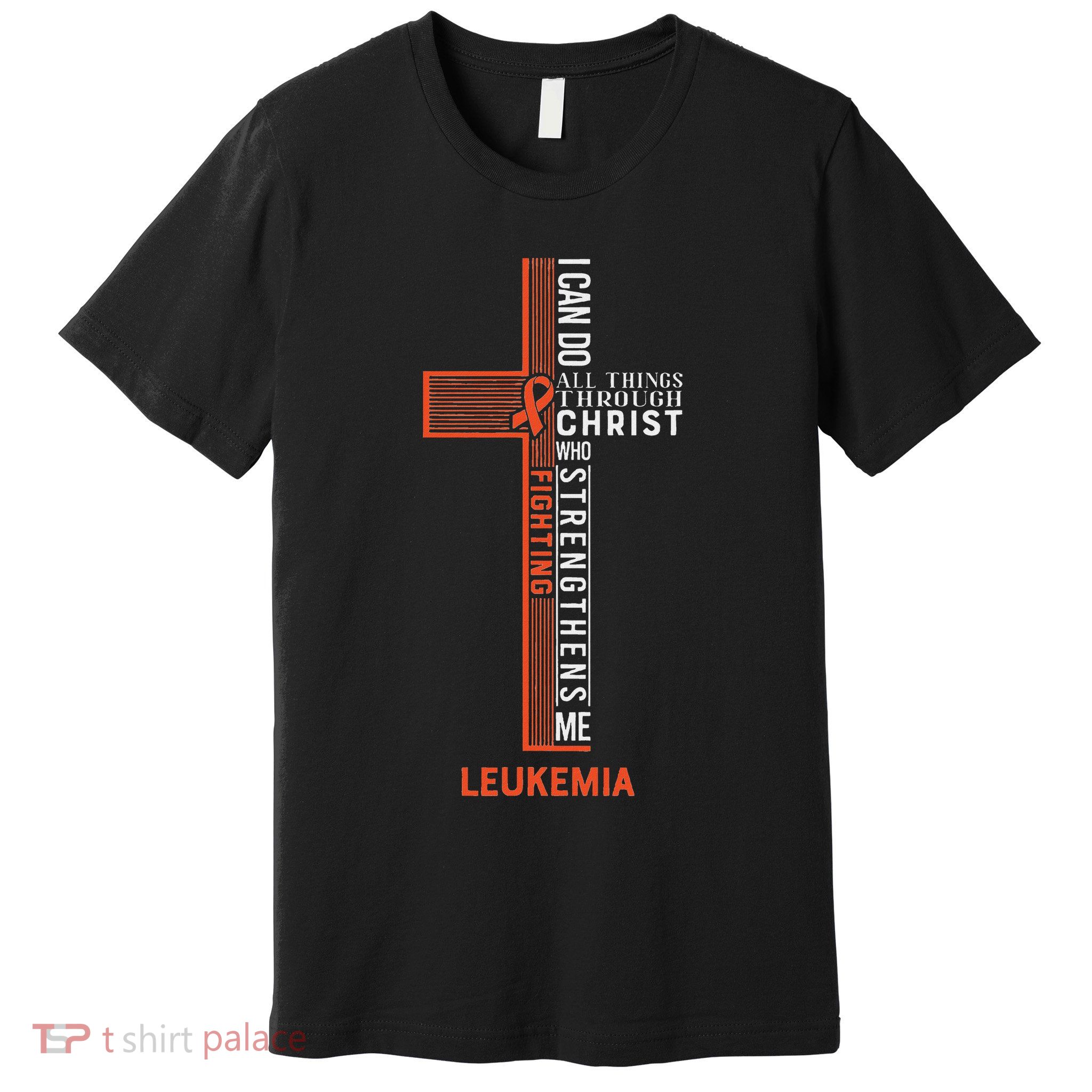 Leukemia Fight Cancer Ribbon Premium T-Shirt