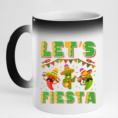 LET’S FIESTA CINCO DE MAYO T 11oz Black Color Changing Mug