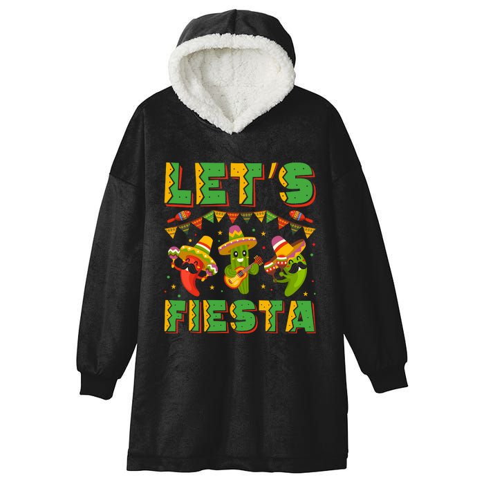 LET’S FIESTA CINCO DE MAYO T Hooded Wearable Blanket