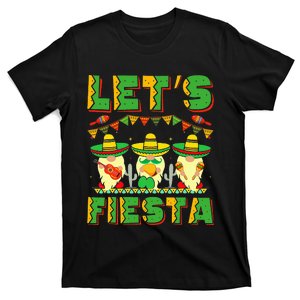 Lets Fiesta Cinco De Mayo Mexican Trio Gnomes T-Shirt