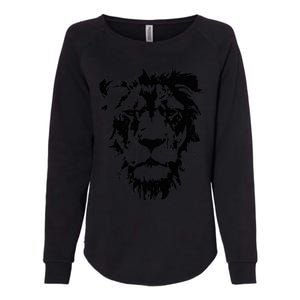 Lion Face. Cool Zoo Animals Zoo Keeper Womens California Wash Sweatshirt