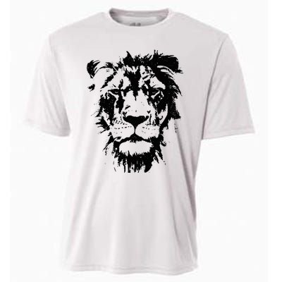 Lion Face. Cool Zoo Animals Zoo Keeper Cooling Performance Crew T-Shirt