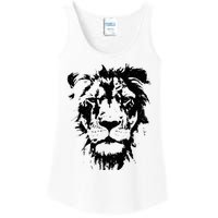 Lion Face. Cool Zoo Animals Zoo Keeper Ladies Essential Tank