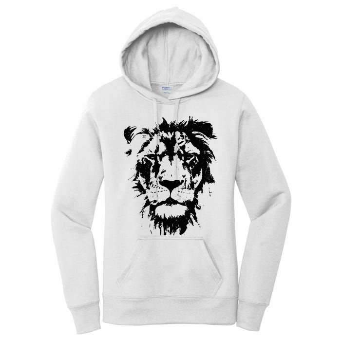 Lion Face. Cool Zoo Animals Zoo Keeper Women's Pullover Hoodie