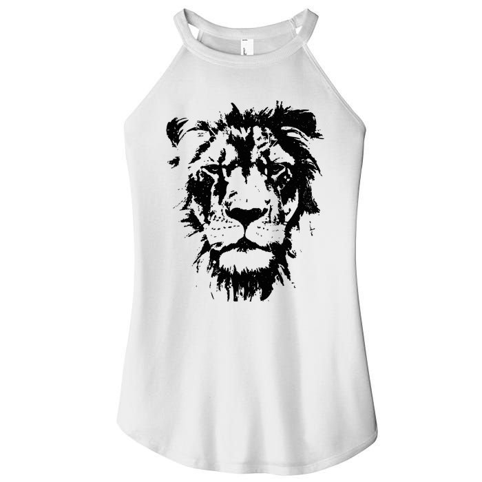 Lion Face. Cool Zoo Animals Zoo Keeper Women's Perfect Tri Rocker Tank