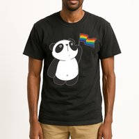LGBTQ Flag Cute Panda Tall T-Shirt
