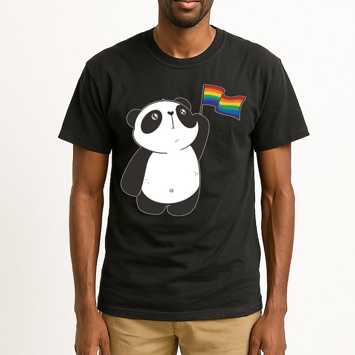 LGBTQ Flag Cute Panda Tall T-Shirt