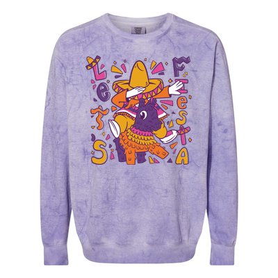 Let's Fiesta Cinco De Mayo Celebration Colorblast Crewneck Sweatshirt