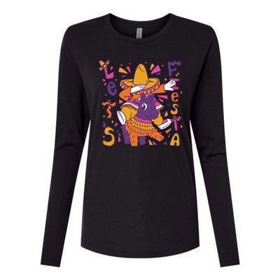 Let's Fiesta Cinco De Mayo Celebration Womens Cotton Relaxed Long Sleeve T-Shirt