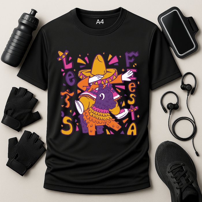Let's Fiesta Cinco De Mayo Celebration Cooling Performance Crew T-Shirt