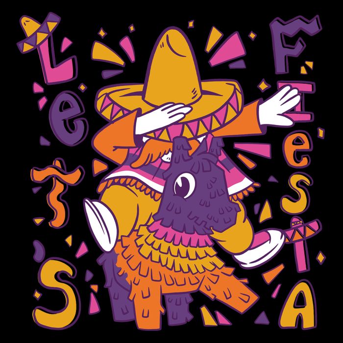 Let's Fiesta Cinco De Mayo Celebration Cooling Performance Crew T-Shirt