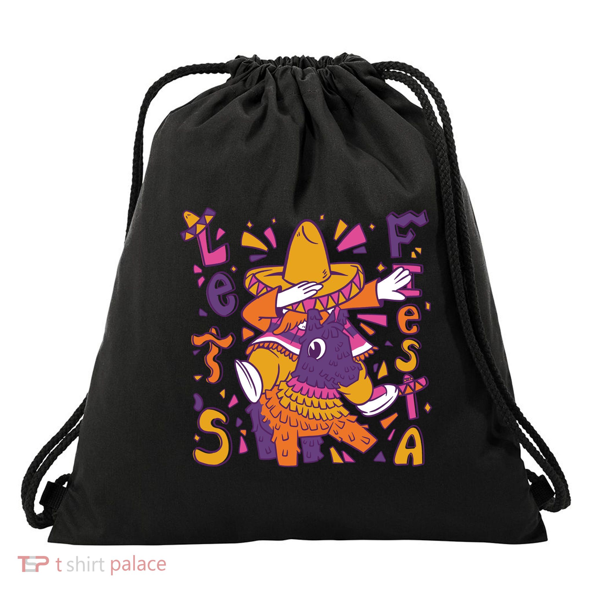 Let's Fiesta Cinco De Mayo Celebration Drawstring Bag