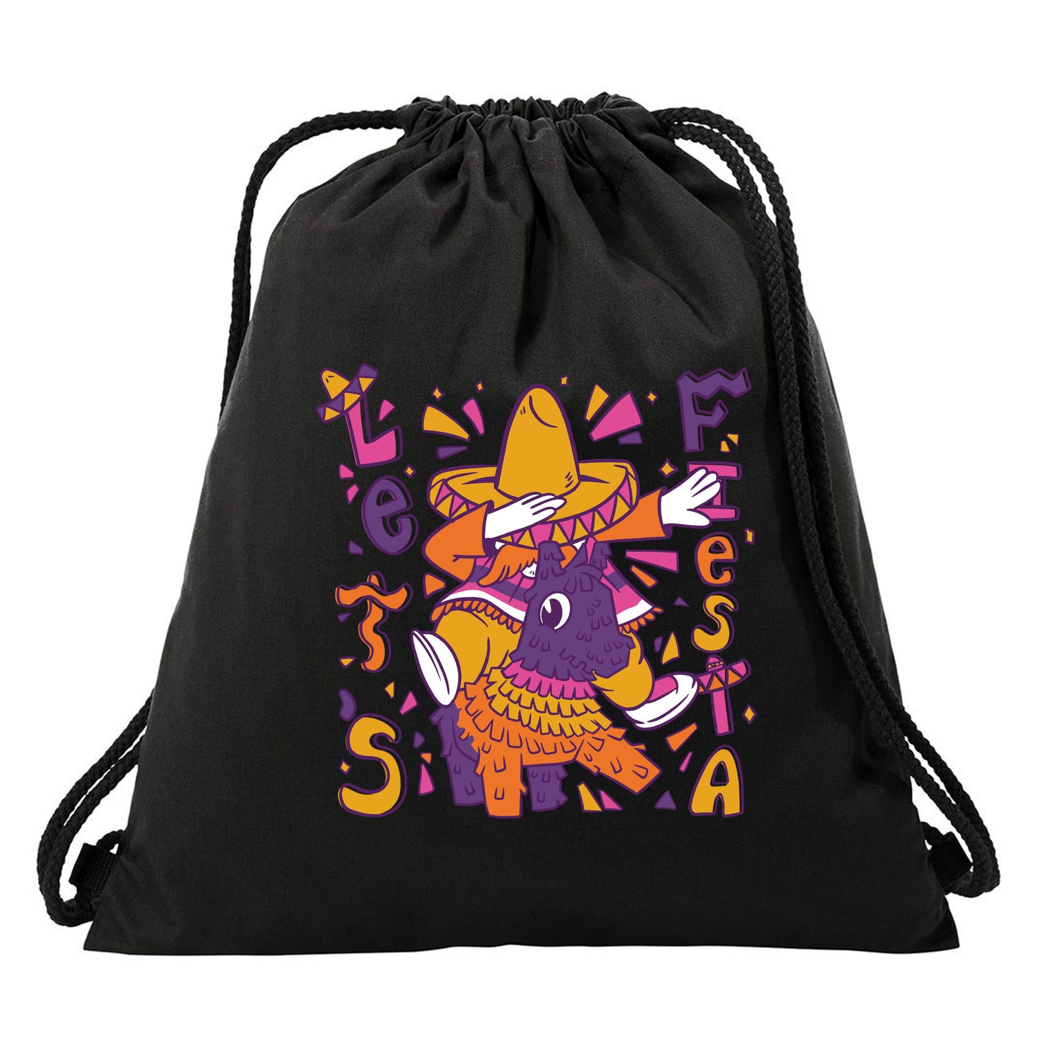 Let's Fiesta Cinco De Mayo Celebration Drawstring Bag