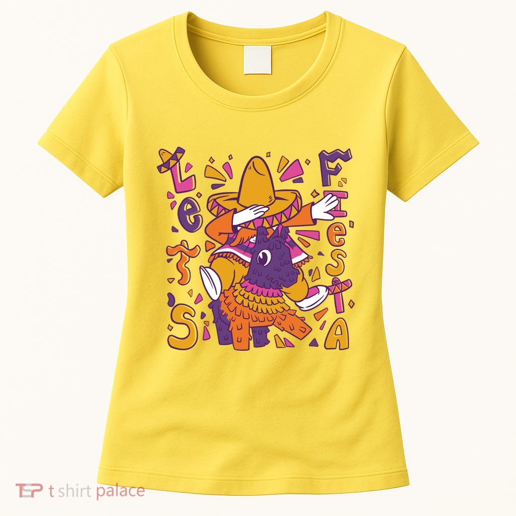 Let's Fiesta Cinco De Mayo Celebration Womens T-Shirt