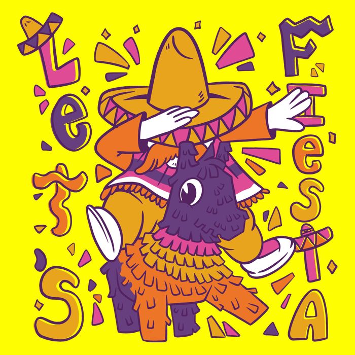 Let's Fiesta Cinco De Mayo Celebration Womens T-Shirt