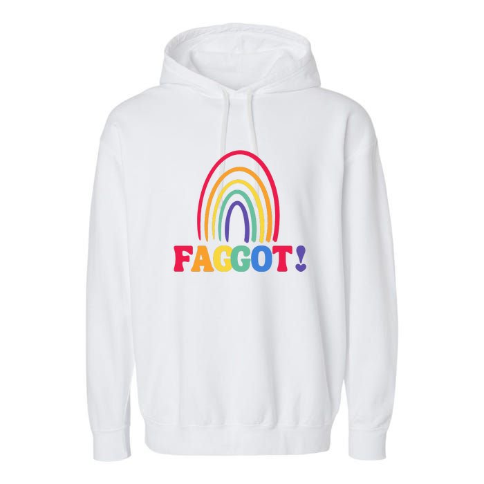 Lgbt Faggot Colorful Garment-Dyed Fleece Hoodie