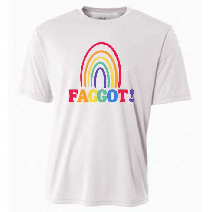 Lgbt Faggot Colorful Cooling Performance Crew T-Shirt