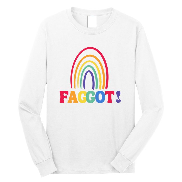 Lgbt Faggot Colorful Long Sleeve Shirt