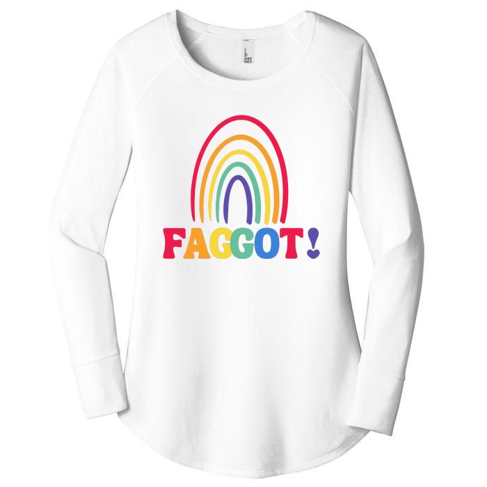 Lgbt Faggot Colorful Women's Perfect Tri Tunic Long Sleeve Shirt