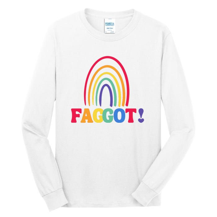 Lgbt Faggot Colorful Tall Long Sleeve T-Shirt