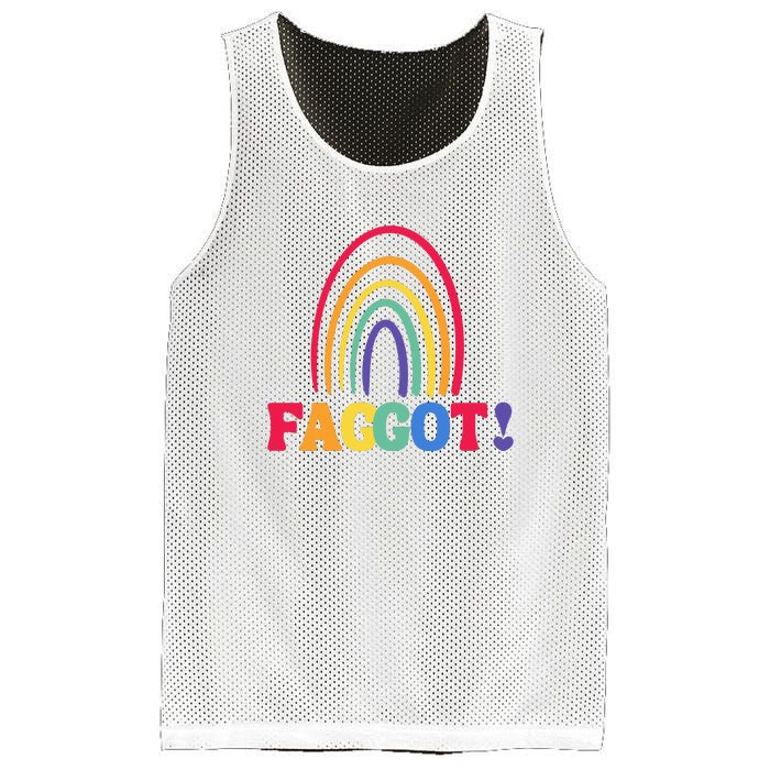 Lgbt Faggot Colorful Mesh Reversible Basketball Jersey Tank