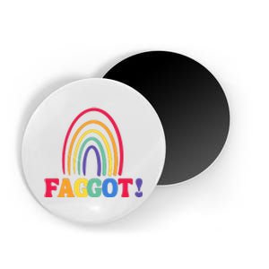 Lgbt Faggot Colorful Magnet