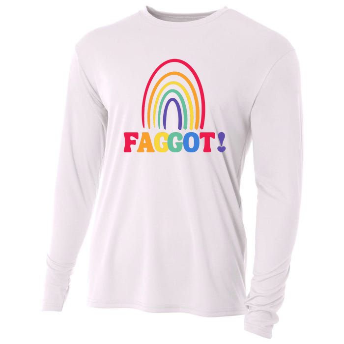 Lgbt Faggot Colorful Cooling Performance Long Sleeve Crew