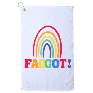 Lgbt Faggot Colorful Platinum Collection Golf Towel