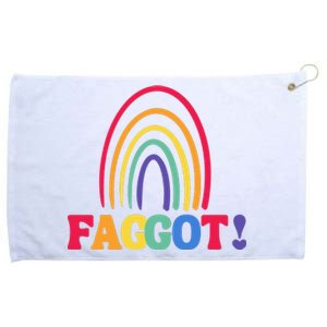 Lgbt Faggot Colorful Grommeted Golf Towel