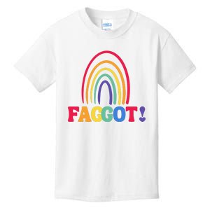 Lgbt Faggot Colorful Kids T-Shirt