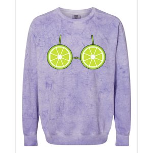 Lime Fruit Costume Fun and Festive Halloween Outfit Colorblast Crewneck Sweatshirt