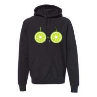 Lime Fruit Costume Fun and Festive Halloween Outfit Premium Hoodie