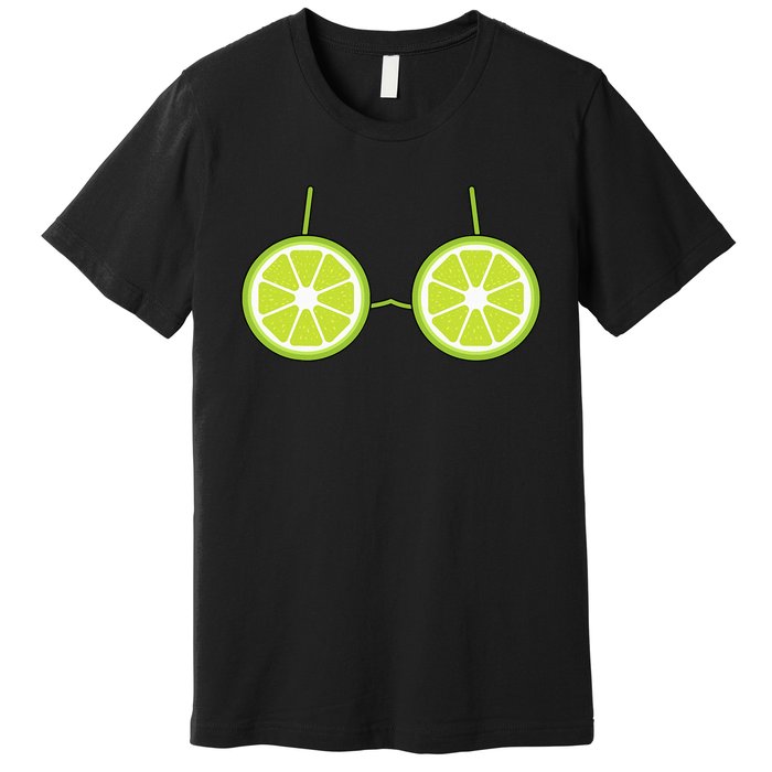 Lime Fruit Costume Fun and Festive Halloween Outfit Premium T-Shirt