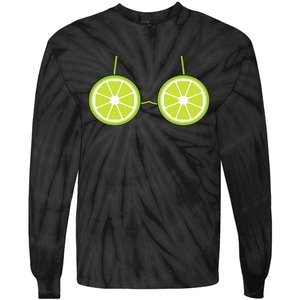 Lime Fruit Costume Fun and Festive Halloween Outfit Tie-Dye Long Sleeve Shirt