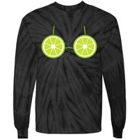 Lime Fruit Costume Fun and Festive Halloween Outfit Tie-Dye Long Sleeve Shirt