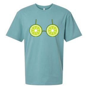 Lime Fruit Costume Fun and Festive Halloween Outfit Sueded Cloud Jersey T-Shirt