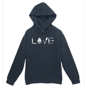 Love Funny Cupcake Baker Pastry Baking Gift Urban Pullover Hoodie