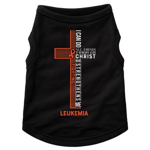 Leukemia Fight Cancer Ribbon Doggie Tank