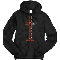 Leukemia Fight Cancer Ribbon Tie Dye Hoodie