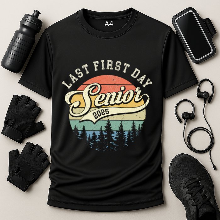 Last First Day Senior 2025 Class Of 2025 Back To School Cooling Performance Crew T-Shirt