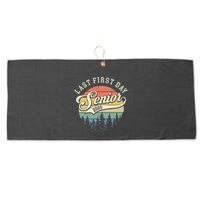 Last First Day Senior 2025 Class Of 2025 Back To School Large Microfiber Waffle Golf Towel